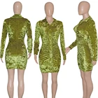 Party Dress Shirt For Women Fall Winter Elegant Knit Dresses Women Long Sleeve