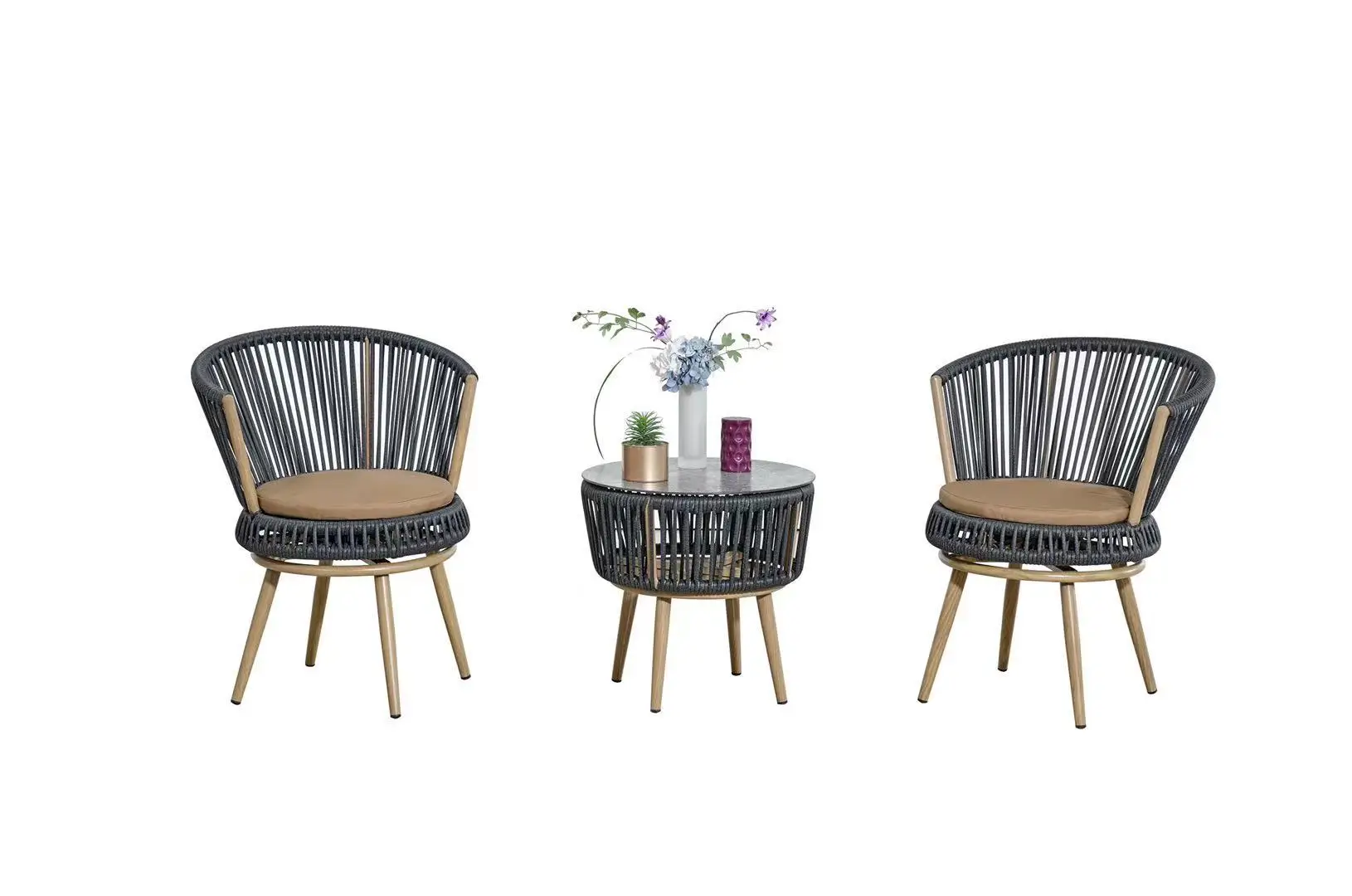 3 piece rope bistro set