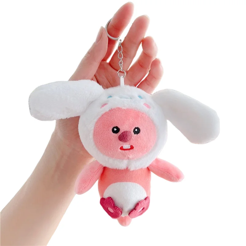 Hot sales Kawaii Sanrio Cartoon Anime Llaveros Cute Loopy Kids toys Custom plush toy Plush key chains