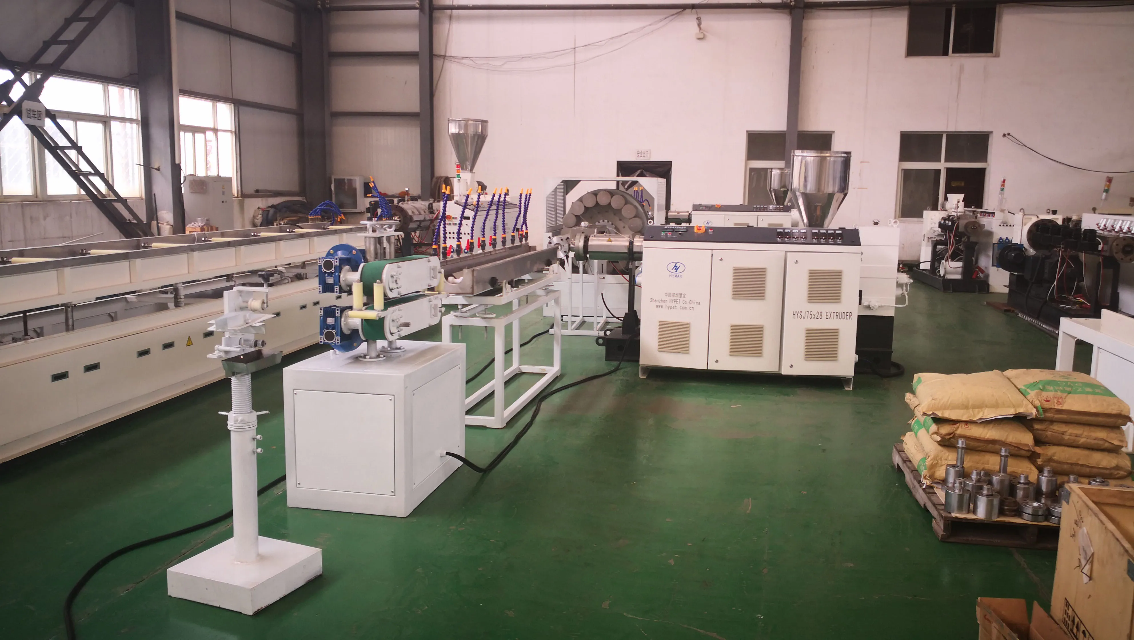 Hypet Plastic PVC Garden Flexible Fiber Renforced Pipe Making Machine / PVC Garden Tapis de production 1