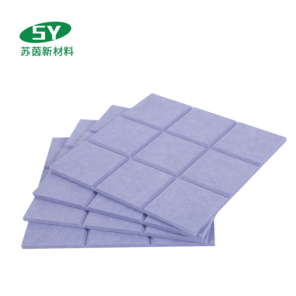 Polyester fiber sound-absorbing board V-groove office meeting room recording studio wall sound insulation decorative board