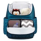 Bag Wet Multifunctional Stylish Diamond Quilted Mummy Bag Baby Diaper Backpack With Small Wet Bag