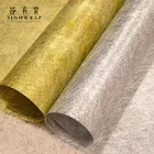 Golden Silver Metallic Color Snew Material Style Non-woven Fiber Glitter Paper