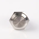 Mini Motorcycle Waterproof 16mm Mini Round High Head 2 Pin 220v Ring Momentary 1no Motorcycle Metal Push Button Switch