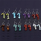Gemstone Stone Stonestone Abacus Gemstone Fashion Classic Natural Stone Earrings