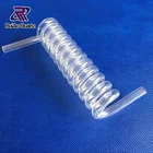Tube Top Quality Transparent Customized Helix Quartz Tube
