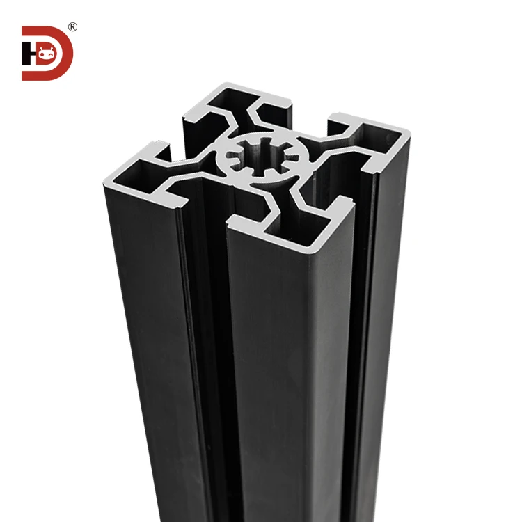 5050 Black Industrial Extruded Aluminum Profile Automation Equipment for Machining 5050 Aluminum Alloy Profiles supplier