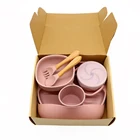 Baby Bib Feeding Baby Bibs Wholesale Baby Feeding Set Soft Spoon Bpa Free Silicone Baby Bib With Bowl