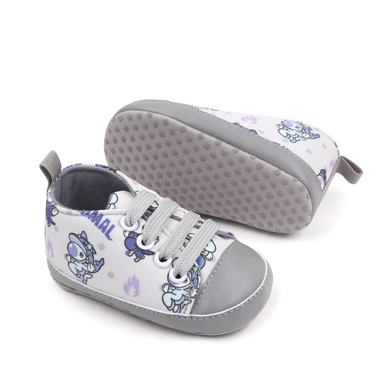 Cute Baby Girls and Boys Canvas Toddler Shoes Animal Pattern with Breathable Anti-Slip Features for Spring and Autumn supplier