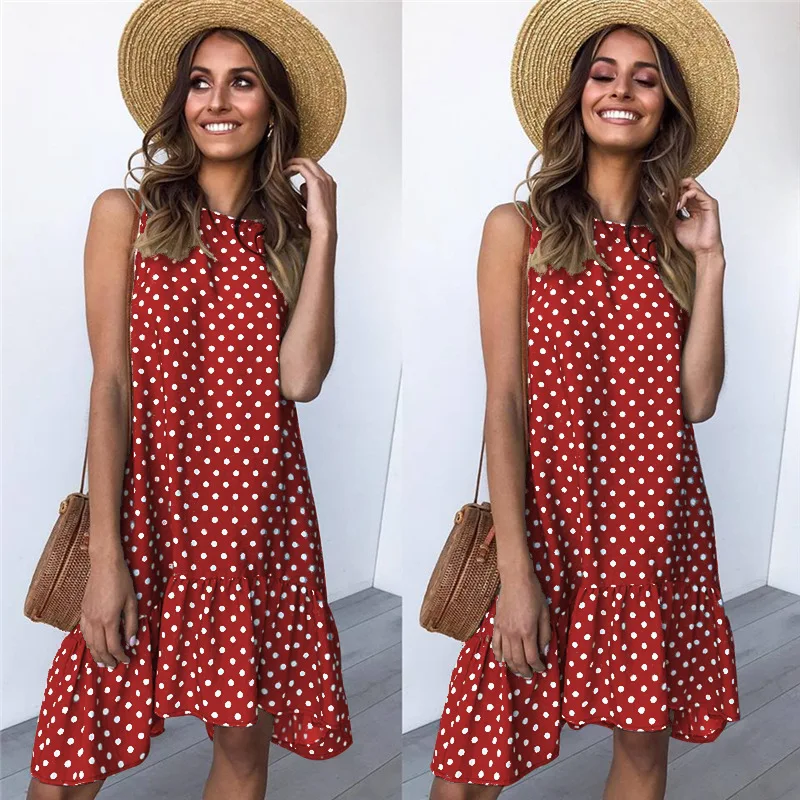 polka dot sun dress