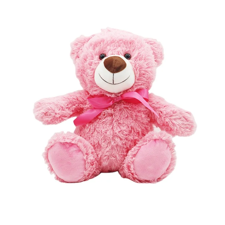 Custom  Women Pink Bear Toys Teddy Bear plush toy Stuffed Plush Cute With sweater Teddy Bear For Birthday Gift