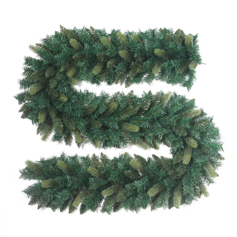 Popular Luxtry Custom 270cm Pine Shape Pvc Red Berry Christmas Pine Cone Garland for Decoration factory