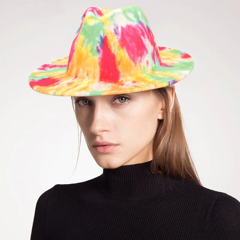 Tie Dye Fedora Women Hats Fedora 