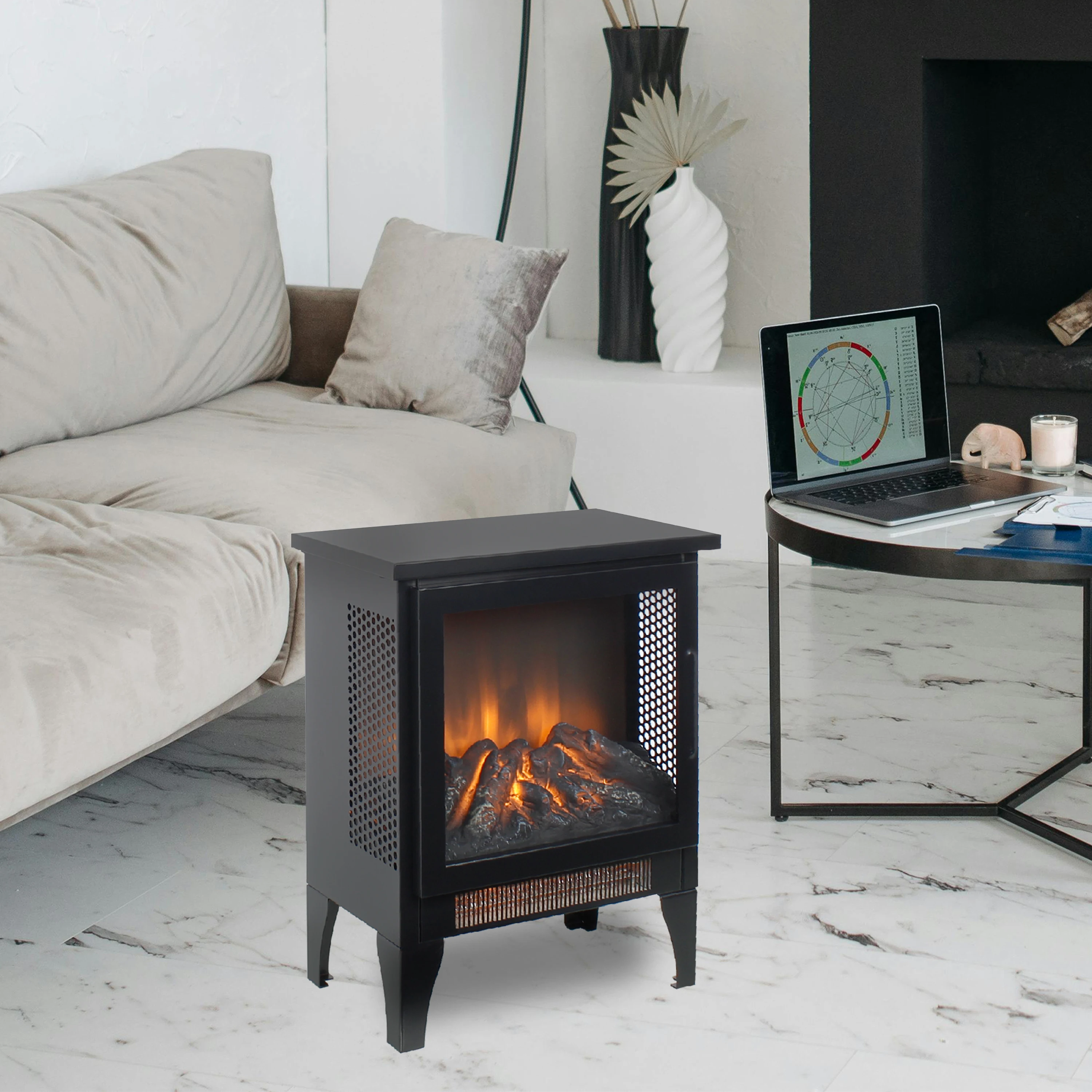 Electric Fireplace, 3D - detail 2