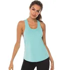 Women Tank Tops Ecoach High Quality Burnout Slub Racer Back Active Workout Gym Fitness Women Tank Tops