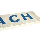 Vintage Wall Decor Modern Blue Colorful Stone Wooden Frame Beach Signs Vintage Wall Decor