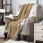Blanket Thick Fleece Blanket Coral Cheap Warm Winter Polar Children Thick Sherpa Bed Flannel Fleece Blanket With Logo