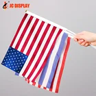 American Flag Wholesale Cheap National Country Mini Pole Hand Stitched American Usa Hand Flag