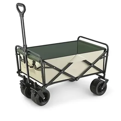 Customized sturdy steel portable folding handcart  beach camping garden foldable handcart