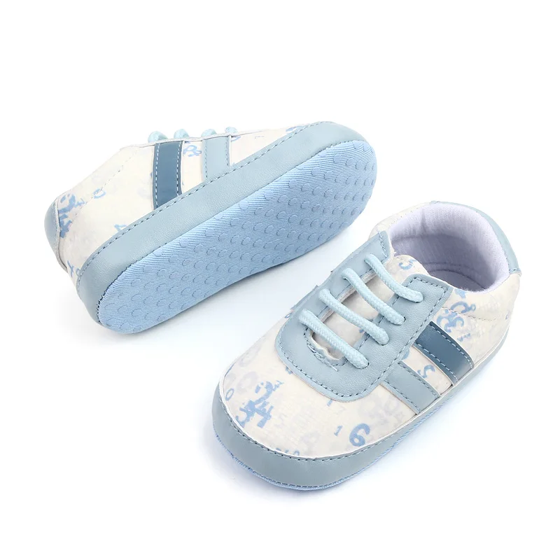 Spring and Autumn New Light Color Digital Decorative Baby Boy and Girl Leisure Walking Shoes supplier