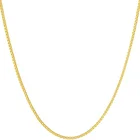 Silver Vermeil Necklace Wholesale Gift S925 Silver Plated Gold Box Chain 14k Gold Vermeil Chain Necklace