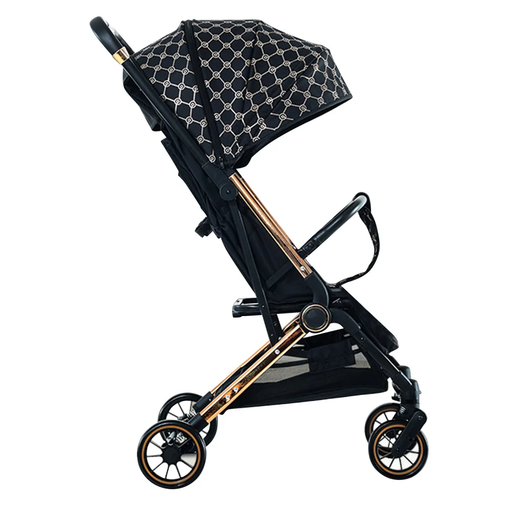 Kinderwagen Steel Frame Quick Folding Pram Stroller Baby Luxury Poussette Compact Travel Buggy Baby Stroller 2in 1