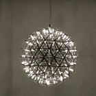 Hot Selling Stainless Steel Modern Creative Star Shape Hanging Light Fixture Sparkle Globe Pendant Light