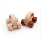 Kids Car Factory Hot Sell Natural Simple Style Beech No Paint Wooden Kids Play Car