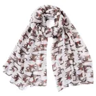 Scarf Women Factory Sale Wholesale Fashion Christmas Rabbon Chiffon Design Women Winter Scarf Neck Warm Scarf