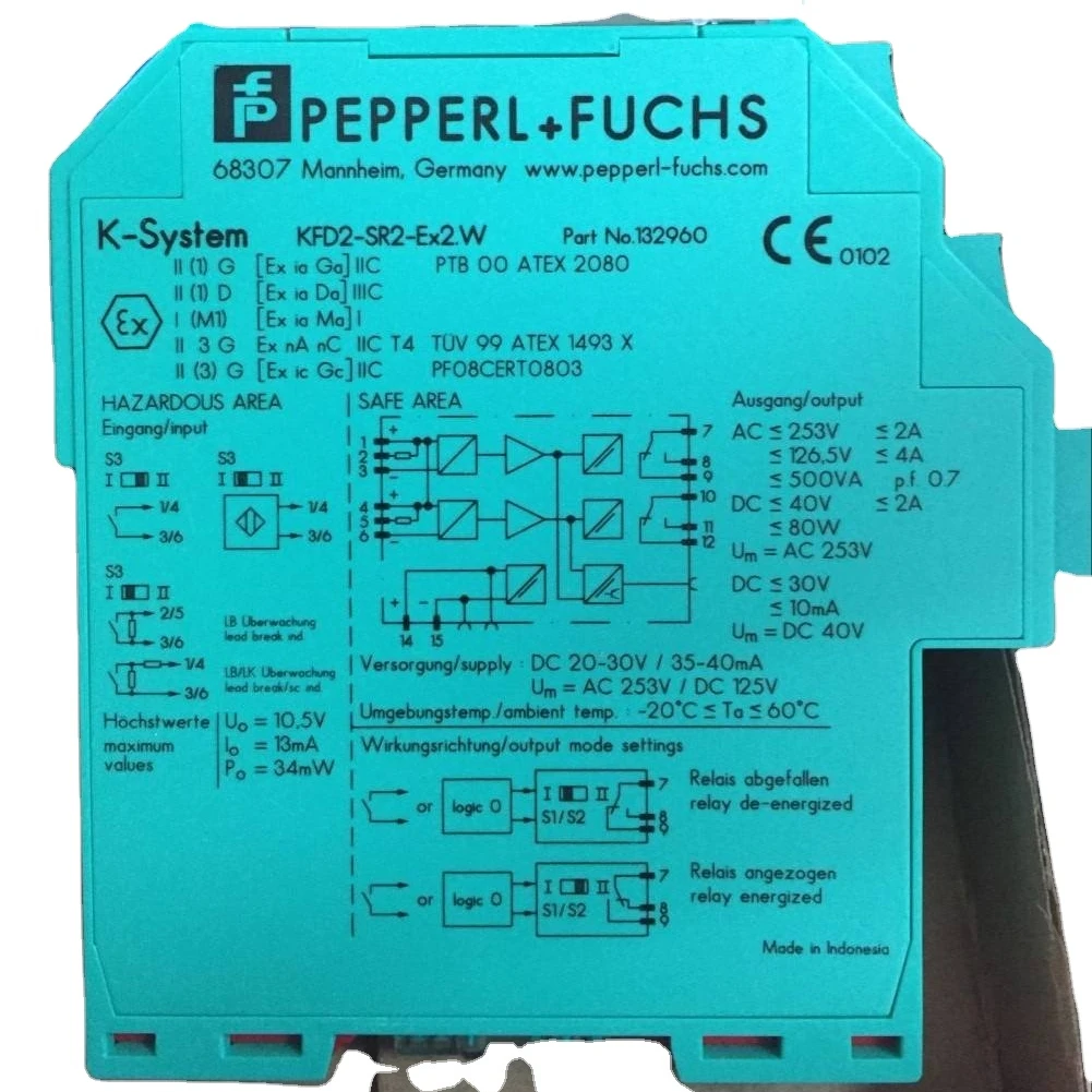 Original genuine P+F SMART Transmitter Power Supply KFU8-DWB-1.DSafety barrier