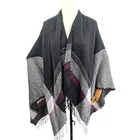 Cape Shawl Hijab New Hot Stylish Ethnic Style Woven Light Cape Women Winter Shawl Dual Purpose Scarf Hijab