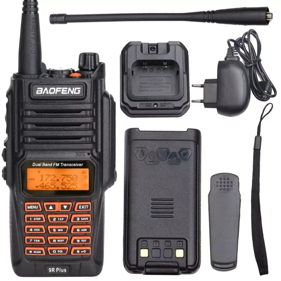 BAOFENG UV-9R walkie talkie dual band with keypad IP67 waterproof handheld radio baofeng uv9r two way radio talkie