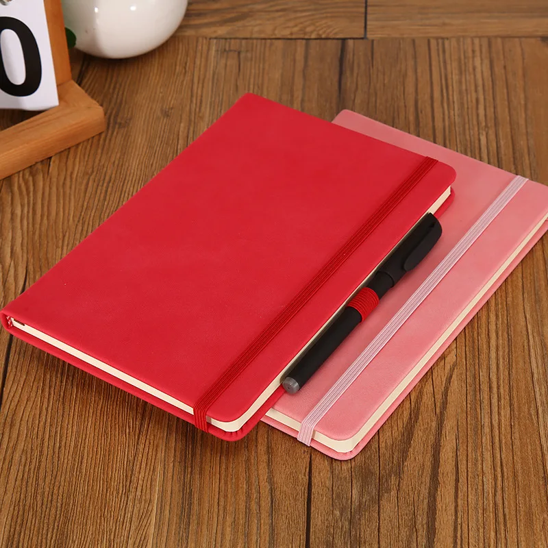 Eco Friendly Soft Cover PU Embossed Journal Leather Notebook With Customized Promotion Logo Diary Notebook
