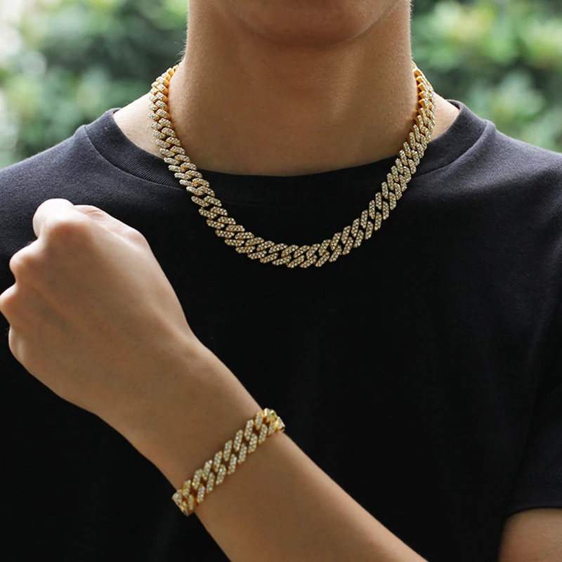 Cuban Link Chain Choker Necklace 