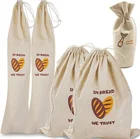 Bag Reusable Storage Bag 2pack Cotton Linen Bread Bag For Wedding Gift