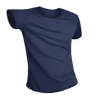Plain Shirt Men Polyester Plain Blank Tee Shirt Wholesale Custom Logo T Shirt Wholesale