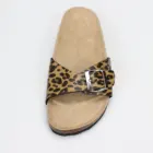 Shoes Leopard New Women Fashion Sandals Shoes With Upper Pu Leopard Ladies Beach Shoes Promotion Style