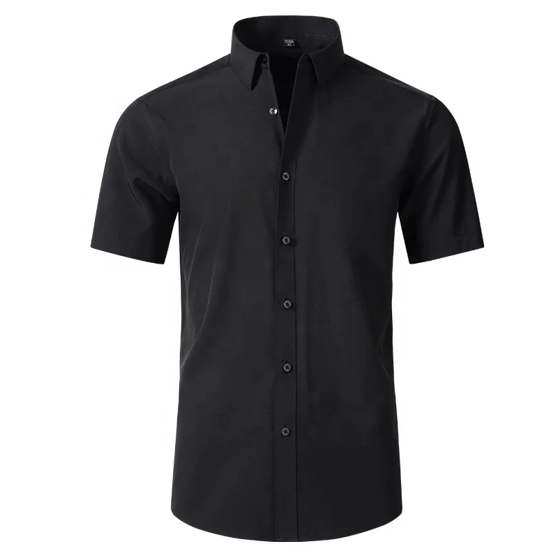 Harbor Bay by DXL Men's Big and Tall Co-Pilot Sport Shirt | Point Collar, Short Sleeves, Button-Through Flap Chest Pockets