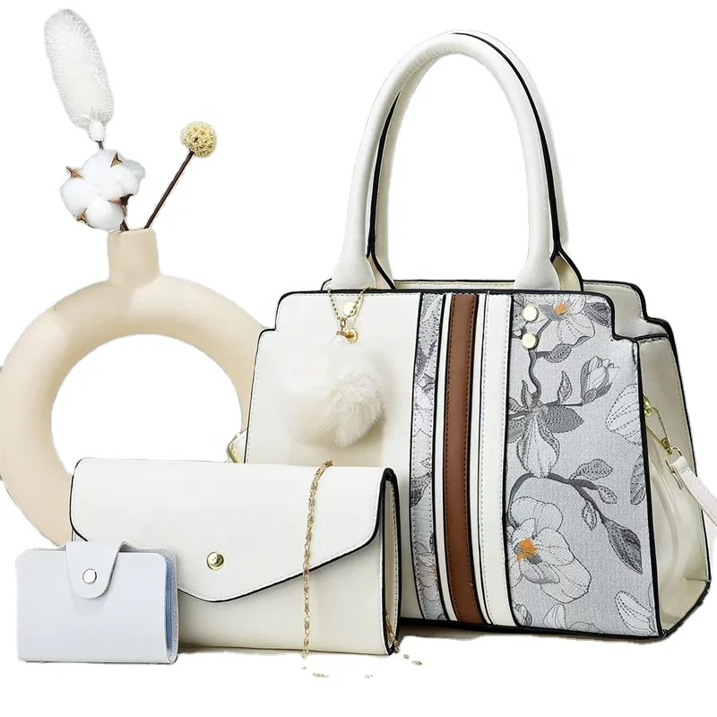 AMIQI 2310-48 Trendy Handbags Flower Tote Bag 2024 Handbags For Women With Custom Logo Made Of Durable Pu Material