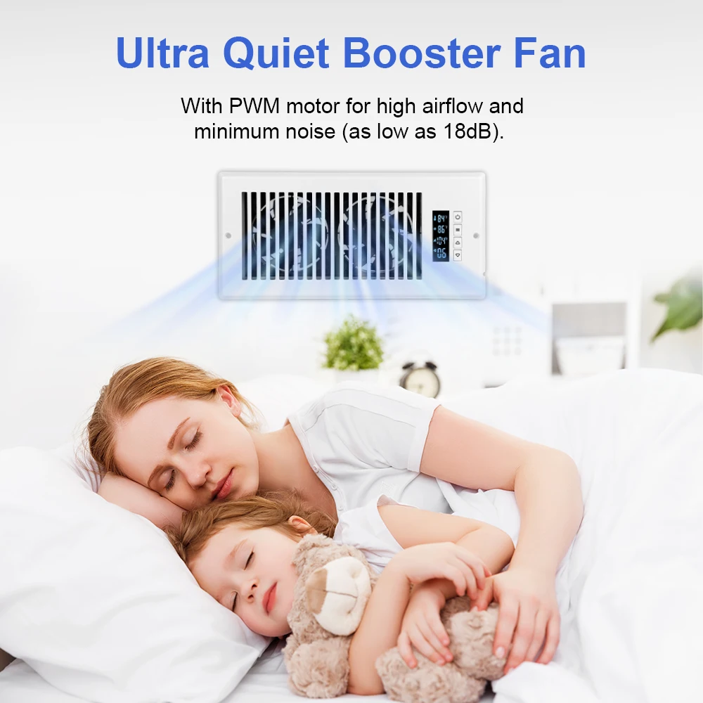 Smart Register Booster Fan, 220 V, Plastic - detail 4