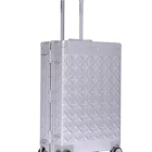 Trolley Case Thickened Aluminum Alloy Cheap Hot Sale Top Quality Cuboid 20 Inch Trolley Aluminum Luggage Case