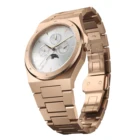 All Black Stainless Steel Chain Luxury Minimalist Watch Custom Chronograph Wrist Watches From China
