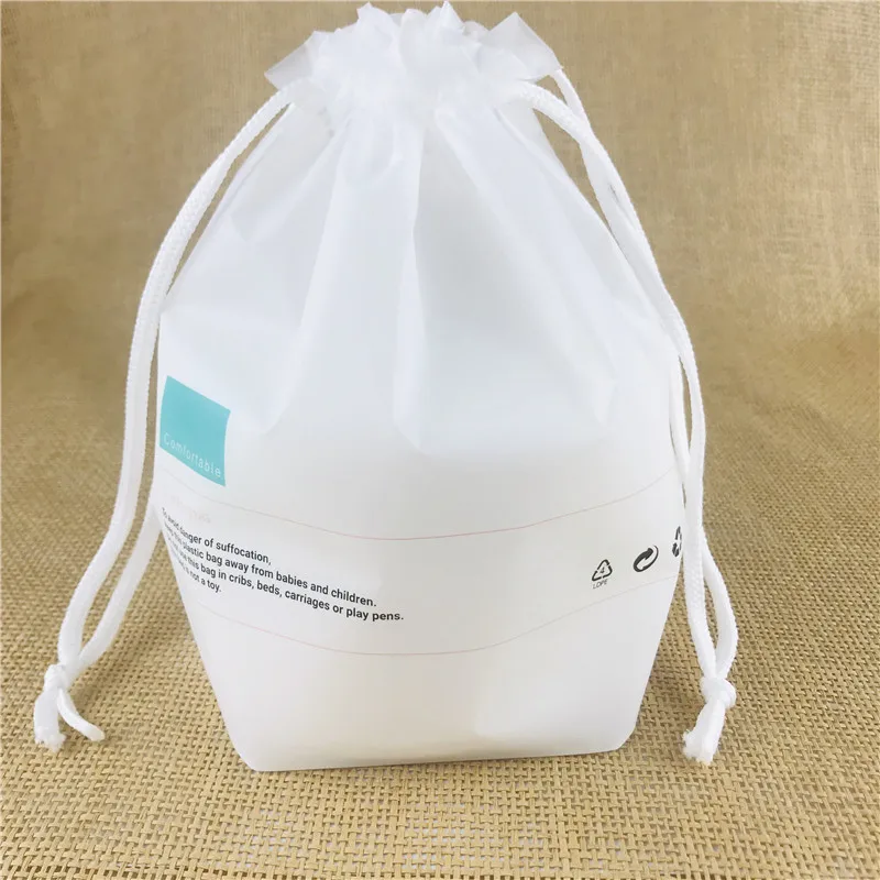 personalized logo promotional price cotton drawstring packaging bags customized design