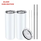 Wholesale High Quality Custom Logo 20oz 30oz Stainless Steel Blank Sublimation Straight Skinny Tumbler Cups In Bulk