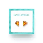 Earrings Stud Earrings Custom Design Gold Plated Enamel Earrings With Low Moq Cheap Metal Cute Kids Stud Earrings