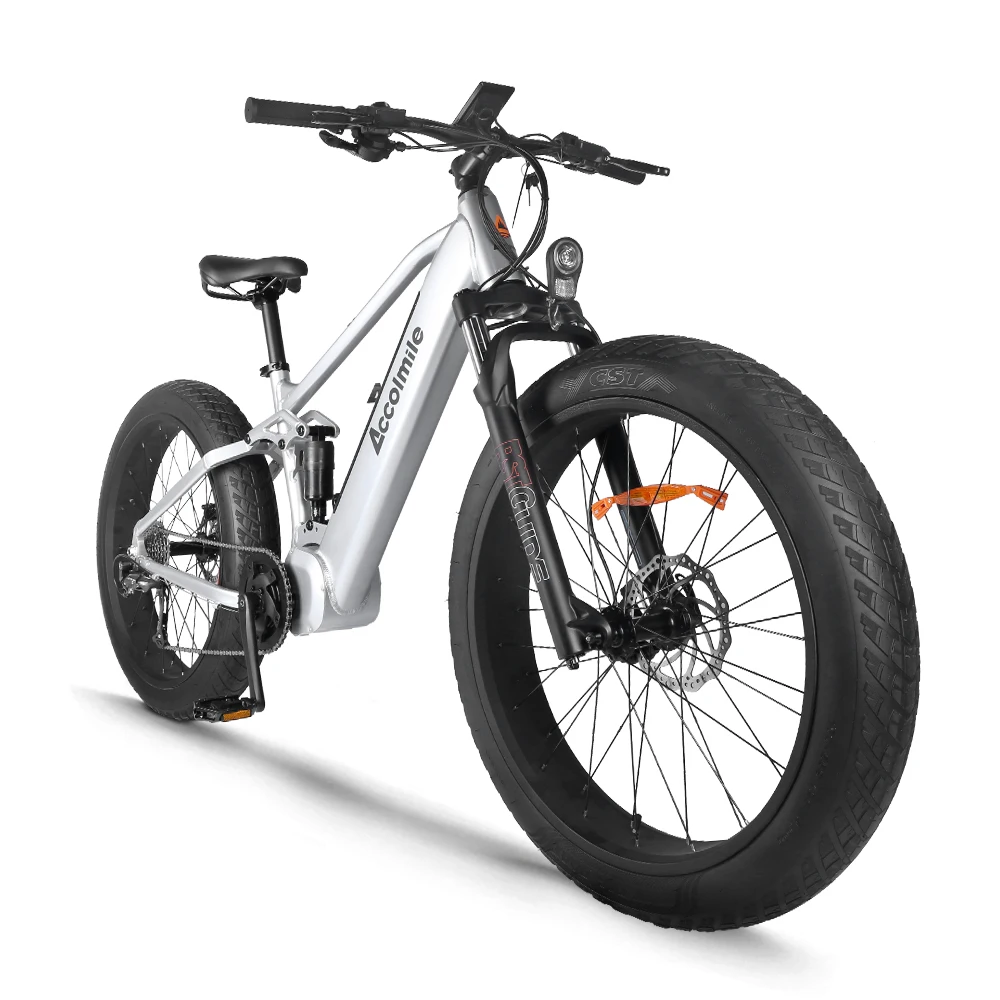 New Best 48v 1000w Mid Drive Ebike Full Suspension Bafang Ultra Mountain  Electric Bicycle 26inch Fat Tire Electric Bike - Buy 26inch Fat Tire  Electric Bike,Mountain Electric Bicycle,Fat Tire Electric Bike Product