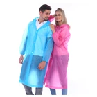 Raincoat Quality Wholesale Custom Reusable Long Raincoat Men Women Plastic EVA Waterproof Rain Coat