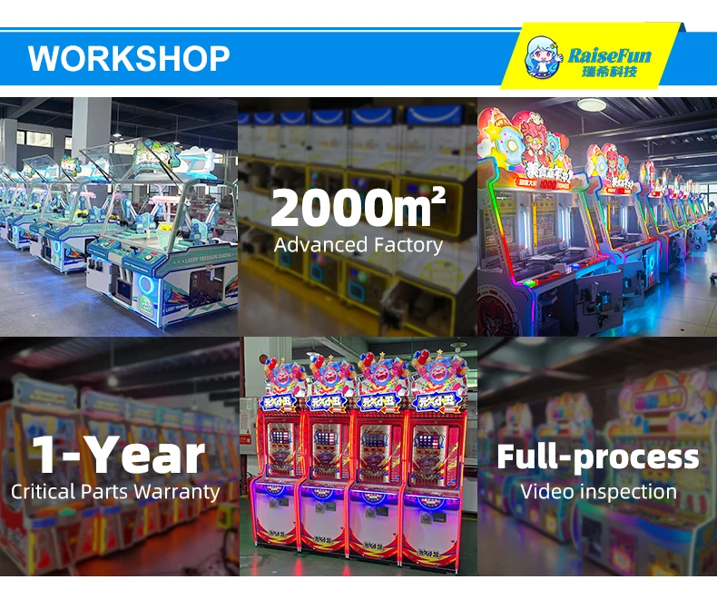 product raisefun cut prize machine arcade coin operated vending claw crane for plush toy gift game blind box hot sale game center use-12
