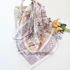 Silk Satin Scarf 90X90CM Square Satin Silk Scarf