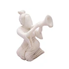 Jade Jade Interesting Musical Instrument Performance Antique Jade People Combination Antiqued Jade